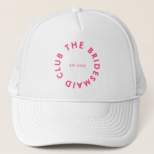 De bruidsmeisje Club Bachelorette Trucker Pet (Voorkant)