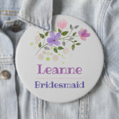 De Bruidsmeisje Knop Badge Ronde Button 6,0 Cm (In situ)