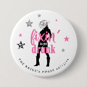 De Bruidsmeisjes Posse Disco Bachelorette ID925 Ronde Button 7,6 Cm (Voorkant)