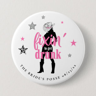 De Bruidsmeisjes Posse Disco Bachelorette ID925 Ronde Button 7,6 Cm