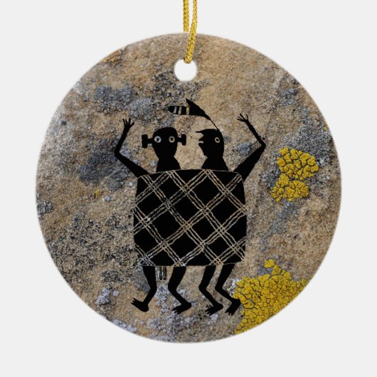 De bruiloft Blanket Keramisch Ornament (Voorkant)
