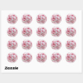 De bruiloft bloem envelop afdichtingen ronde sticker (Vel)