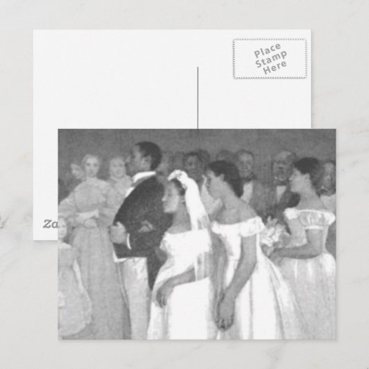 De bruiloft briefkaart (Voorkant / Achterkant)