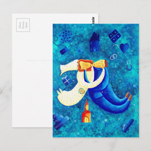 De Bruiloft Briefkaart (Voorkant / Achterkant)