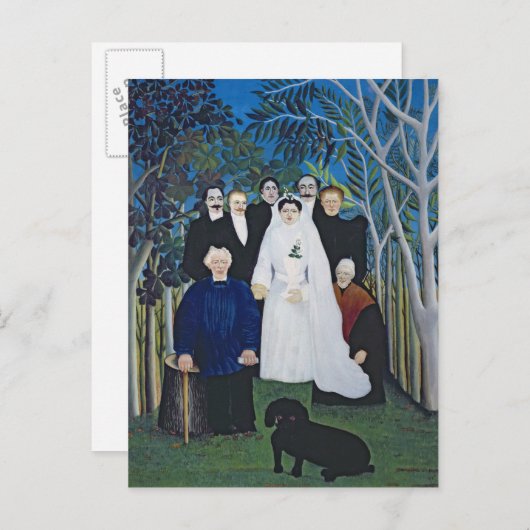 De bruiloft, c.1905 briefkaart (Voorkant / Achterkant)