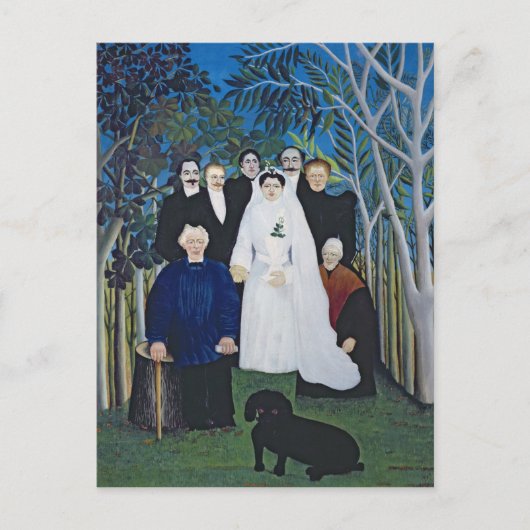 De bruiloft, c.1905 briefkaart (Voorkant)