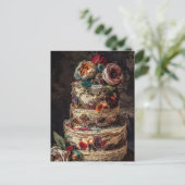 De bruiloft Cake Briefkaart (Staand voorkant)