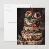 De bruiloft Cake Briefkaart (Voorkant / Achterkant)