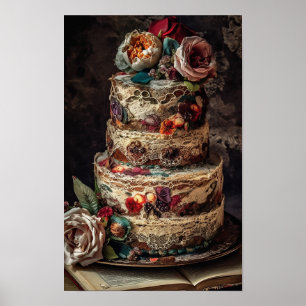 De bruiloft Cake Poster