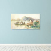 De bruiloft canvas afdruk (Insitu (Houten vloer))