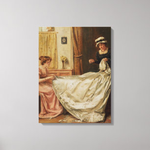 De bruiloft canvas afdruk