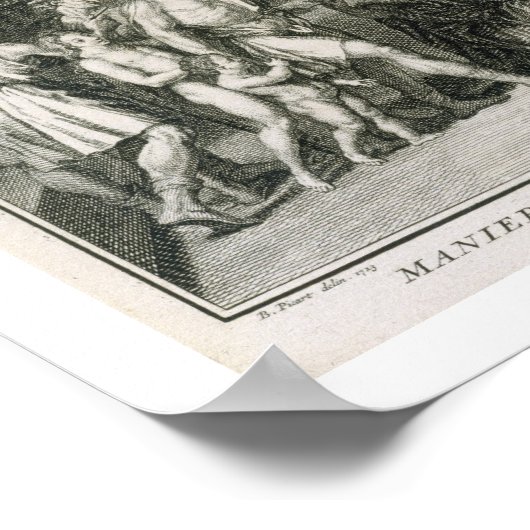 De bruiloft-ceremonie en de wijze van echtscheidin poster (Hoek)