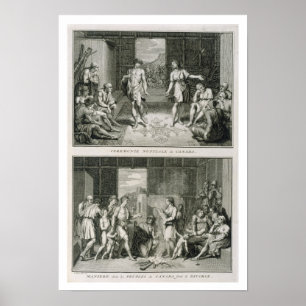 De bruiloft-ceremonie en de wijze van echtscheidin poster