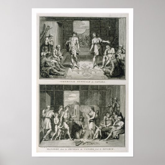 De bruiloft-ceremonie en de wijze van echtscheidin poster (Voorkant)