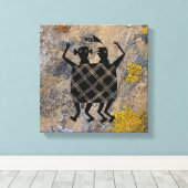 De bruiloft deken, mimbres aardewerk ontwerp canvas afdruk (Insitu (Houten vloer))