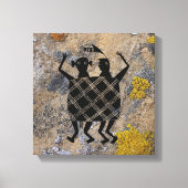 De bruiloft deken, mimbres aardewerk ontwerp canvas afdruk (Voorkant)