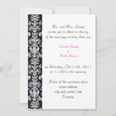 De bruiloft, Groom's ouders nodigen zwarte vogel u Kaart (Voorkant)