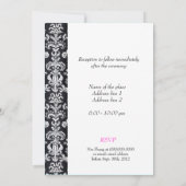 De bruiloft, Groom's ouders nodigen zwarte vogel u Kaart (Achterkant)