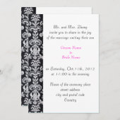 De bruiloft, Groom's ouders nodigen zwarte vogel u Kaart (Voorkant / Achterkant)