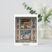 De bruiloft in Cana Lower door Giotto Di Bondone Briefkaart (Staand voorkant)
