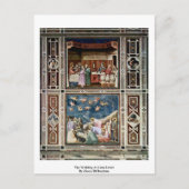 De bruiloft in Cana Lower door Giotto Di Bondone Briefkaart (Voorkant)