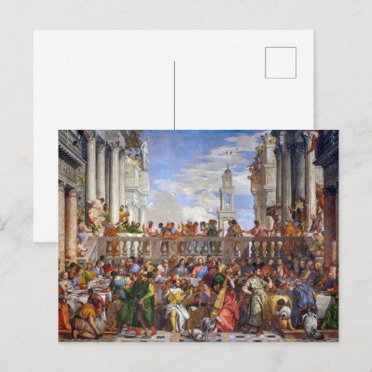 De bruiloft in Canada | Paolo Veronese | Briefkaart (Voorkant / Achterkant)