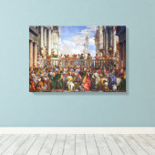 De bruiloft in Canada | Paolo Veronese | Canvas Afdruk (Insitu (Houten vloer))