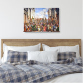 De bruiloft in Canada | Paolo Veronese | Canvas Afdruk (Insitu (Slaapkamer))