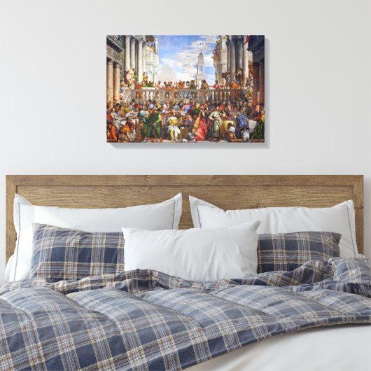 De bruiloft in Canada | Paolo Veronese | Canvas Afdruk (Insitu (Slaapkamer))