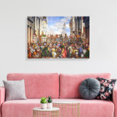 De bruiloft in Canada | Paolo Veronese | Canvas Afdruk (Insitu (Woonkamer))