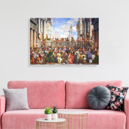 De bruiloft in Canada | Paolo Veronese | Canvas Afdruk
