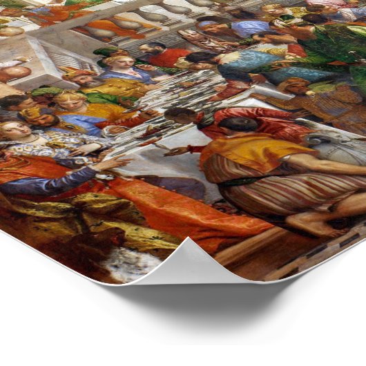 De bruiloft in Canada | Paolo Veronese | Poster (Hoek)