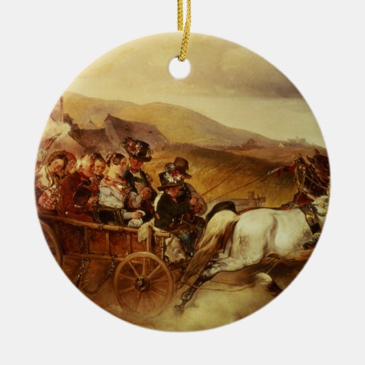 De bruiloft keramisch ornament (Voorkant)