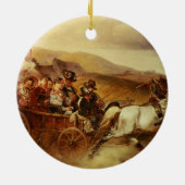 De bruiloft keramisch ornament (Achterkant)