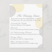 De bruiloft kussen spel briefkaart (Voorkant)