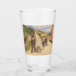 De bruiloft mars (huwelijkscène) glas