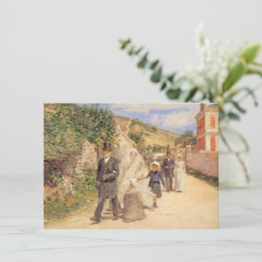 De bruiloft mars (huwelijkscène) kaart (Staand voorkant)