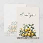 De Bruiloft met Zoete Citroenen Bedankkaart (Voorkant / Achterkant)