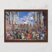 De bruiloft op Cana, die op Cana weduwt, Briefkaart (Voorkant)
