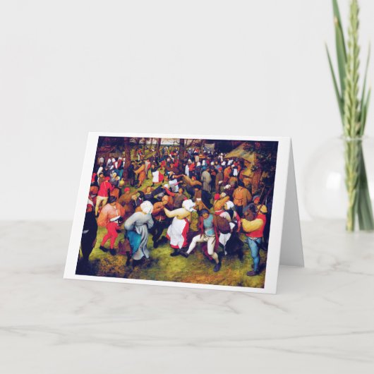 De bruiloft, Pieter Bruegel Kaart (Voorkant)