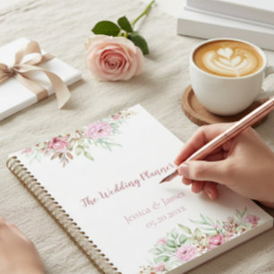 De bruiloft Planner, Elegant Floral Sophisticated Planner