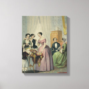 De bruiloft presenteert canvas afdruk