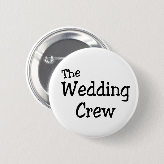 De bruiloft ronde button 5,7 cm (Voorkant /achterkant)