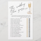 De bruiloft schoen spel Parels en Prosecco spel (Voorkant)