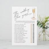 De bruiloft schoen spel Parels en Prosecco spel (Staand voorkant)