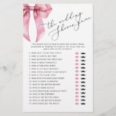 De bruiloft schoen spel Pink Bow Vrijgezellenfeest (Voorkant)