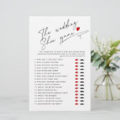 De bruiloft schoen spel Script Vrijgezellenfeest s (Staand voorkant)