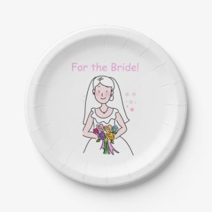 De bruiloft Shower/Bachelorette Party Papieren Bordje