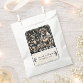 DE BRUILOFT Tarot Skeletten Bruid & bruidegom Bedankzakje (Geknipt)