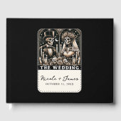 DE BRUILOFT Tarot Skeletten Bruid & bruidegom Gastenboek (Voorkant)